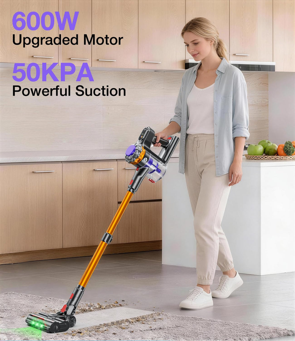 600W 50KPA Cordless Stick Vacuum Cleaner Z155
