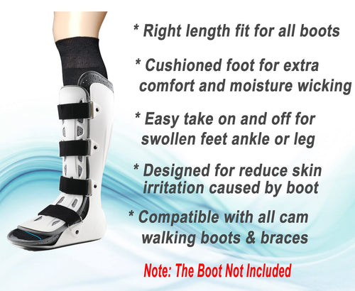 2 Pairs Replacement Sock Liner for Walking Boot F9065