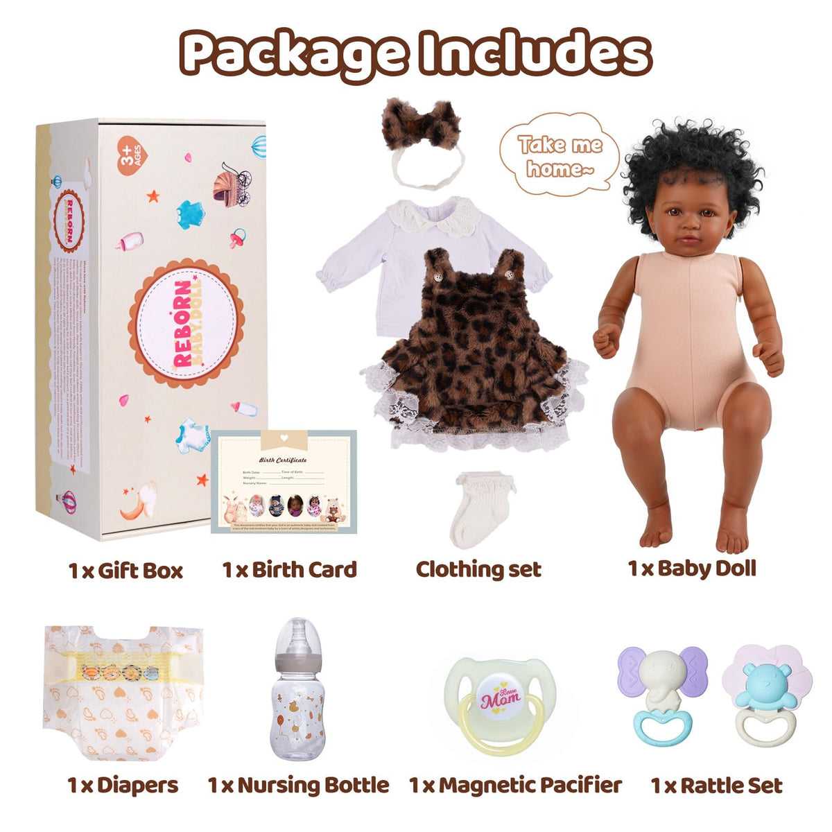20 Inch Lifelike Baby Dolls with Accessories N5969