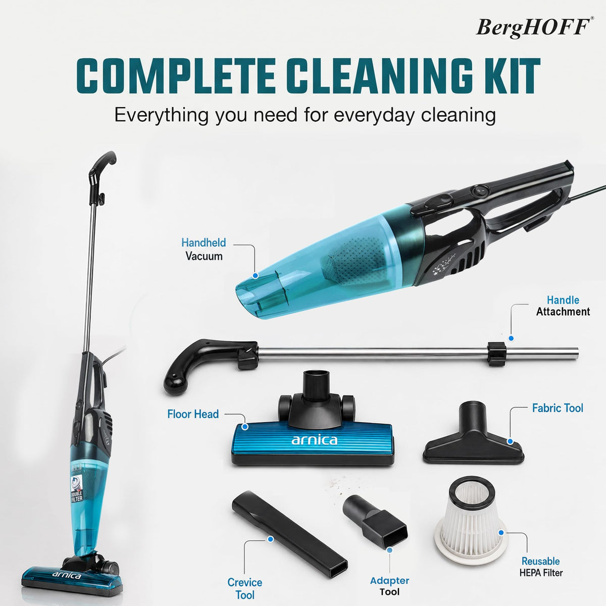 Blue Corded Stick Vacuum D418325