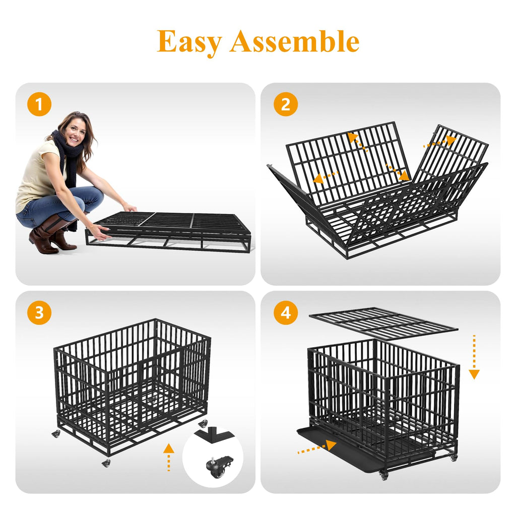 48 Inch Heavy Duty Dog Crates J4392