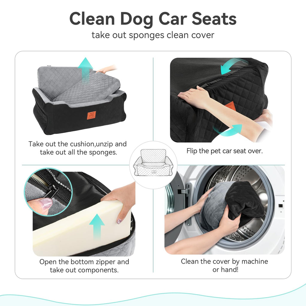 Dog Car Seat for Large/Medium Dogs Up to 55 lbs Z179