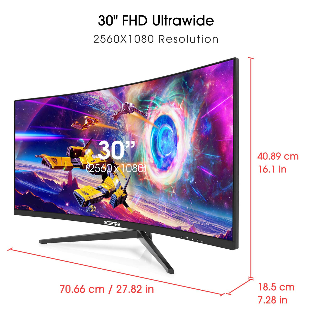30-inch Curved Ultra Wide Gaming Monitor 200Hz Y562