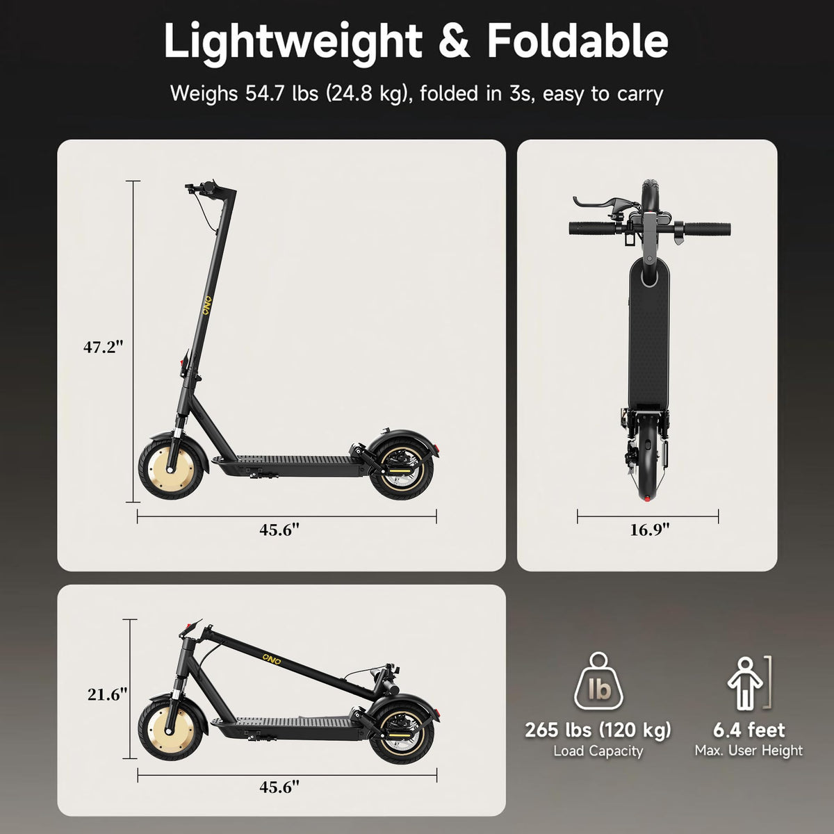 Electric Scooter with Solid Tires, Dual Suspension, Folding R5970