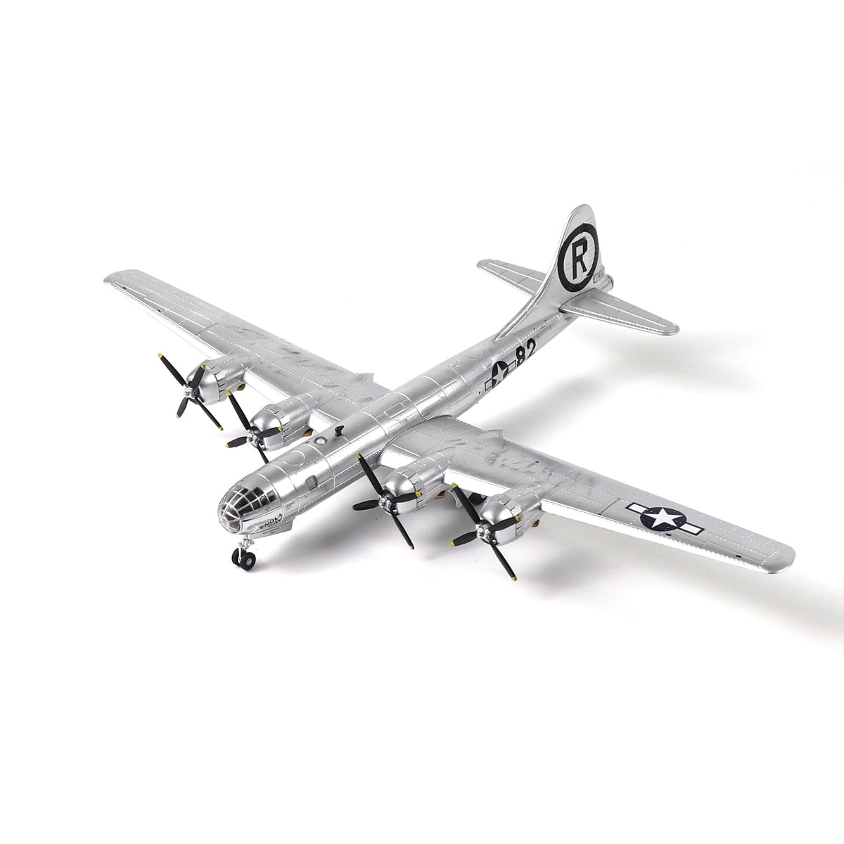 1/144 B-29 Bomber Metal Model Kit with Stand Diecast Airplane K7627