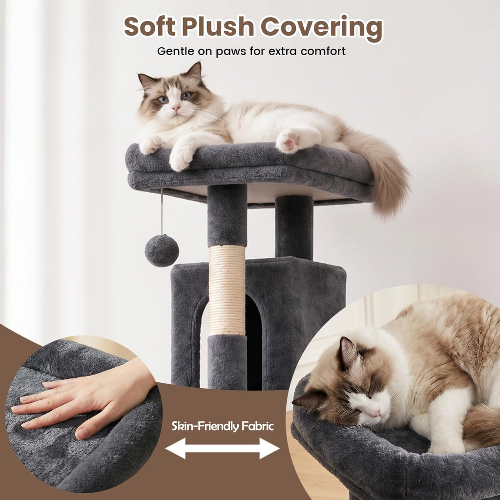 70 Inches Indoor Cat Tree with Ladder H70400