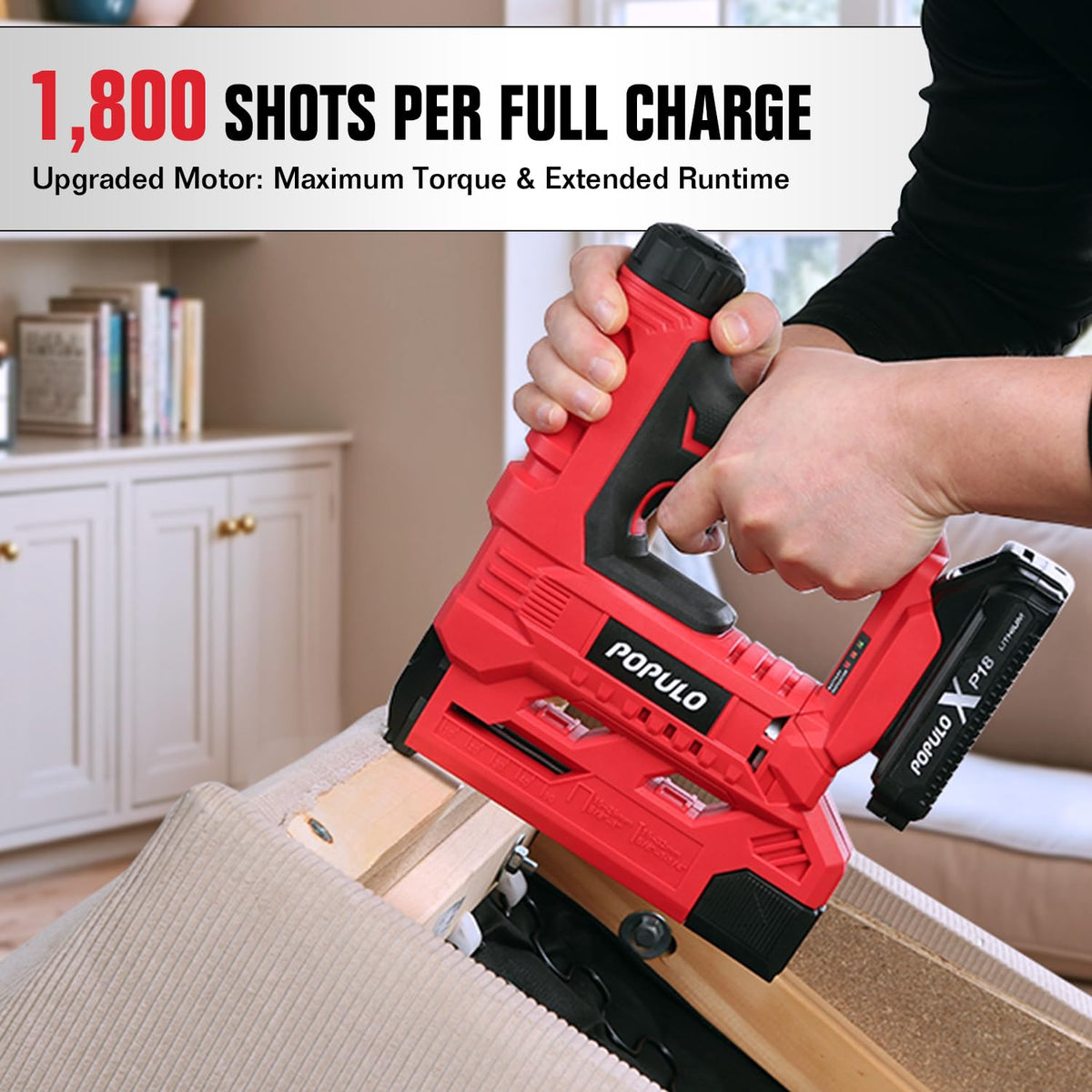 20V Cordless 18 Gauge 2 In 1 Brad Nailer Stapler I93343