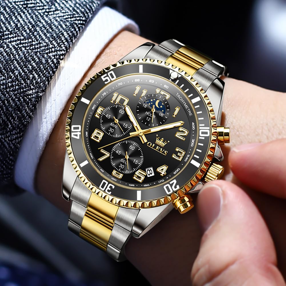 Mens Stainless Steel Waterproof Analog Watch X968539