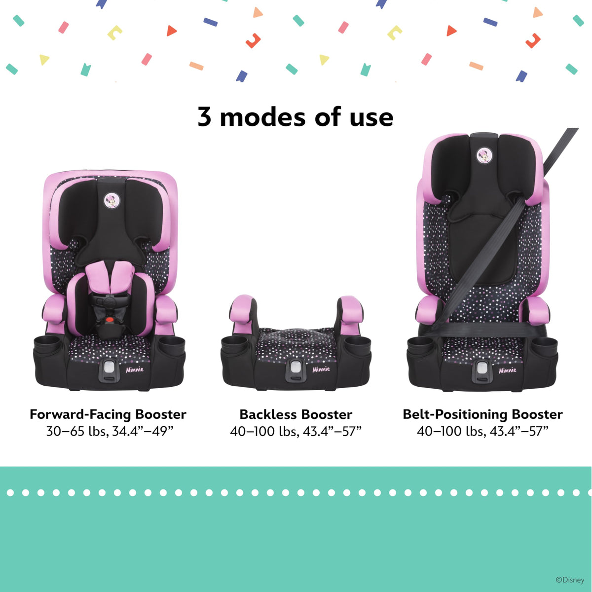 3-in-1 Harnessed Booster Car Seat B411972