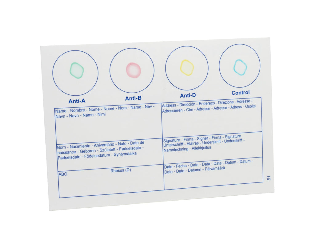 Blood Typing Kit 3 Test Pack W36265
