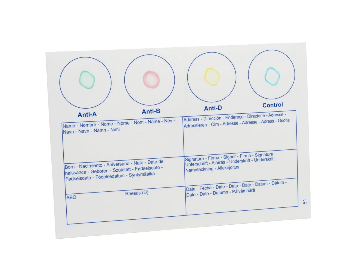 Blood Typing Kit 3 Test Pack W36265