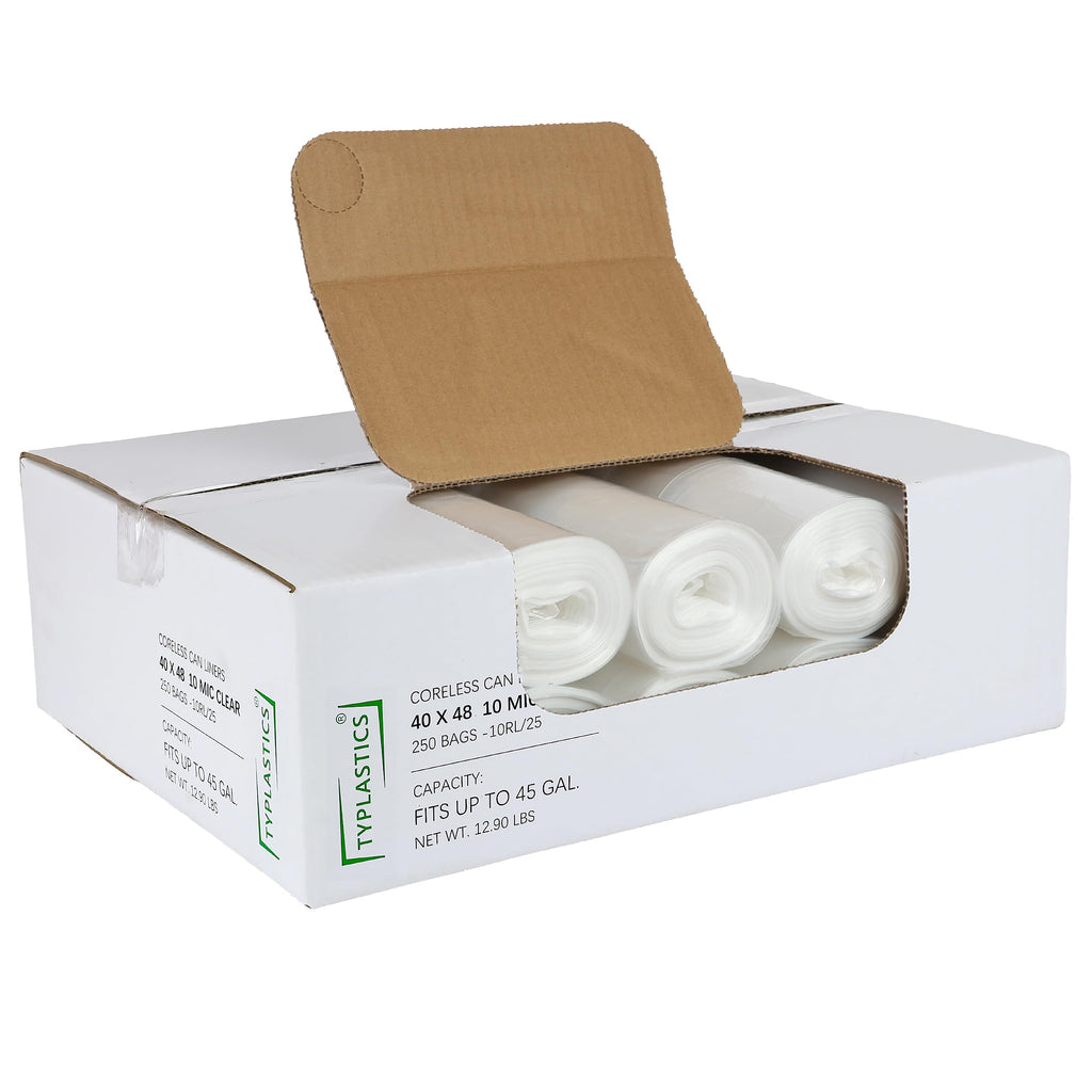 Clear 40-45 Gallon Trash Can Liners R41558