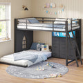 Twin Over Twin Bunk Bed with 9 Storage Drawers G47780
