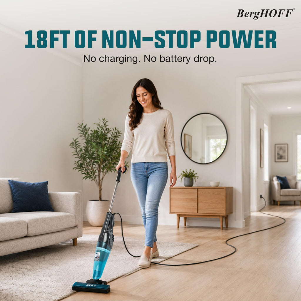Blue Corded Stick Vacuum D418325