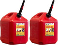 5 Gallon Gas Can Fuel Container with Spout 2 Pack L5954