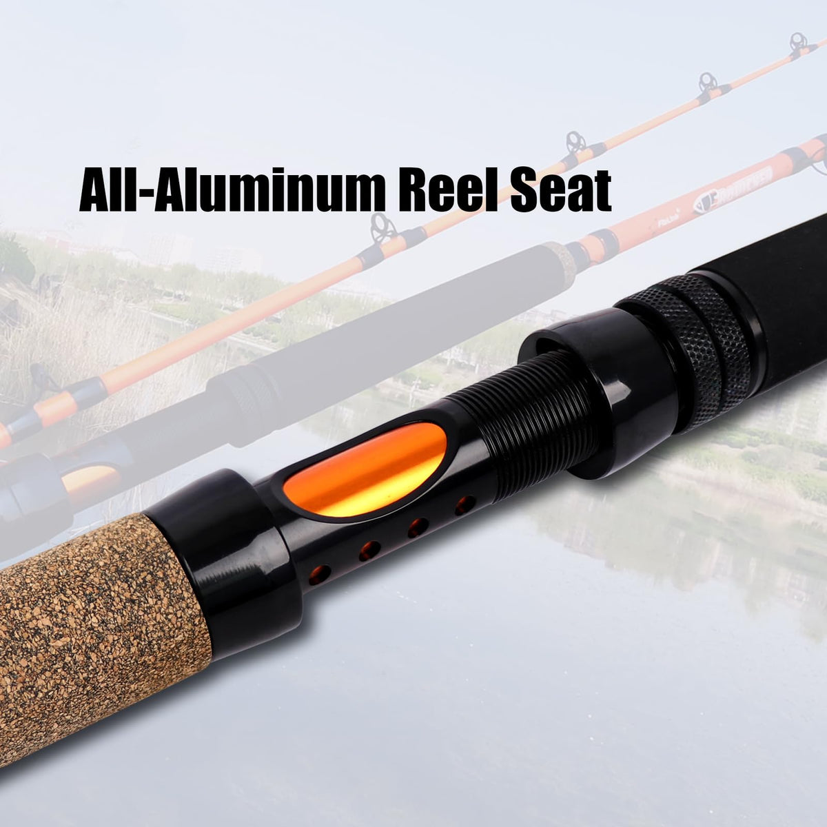 2 Piece Medium Heavy Catfish Fishing Rod N8172