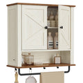 Wall-Mounted Bathroom Cabinet with Towel Bar Q15725