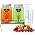 2 Gallon Glass Beverage Dispenser with Stand & Fruit Infuser J620198