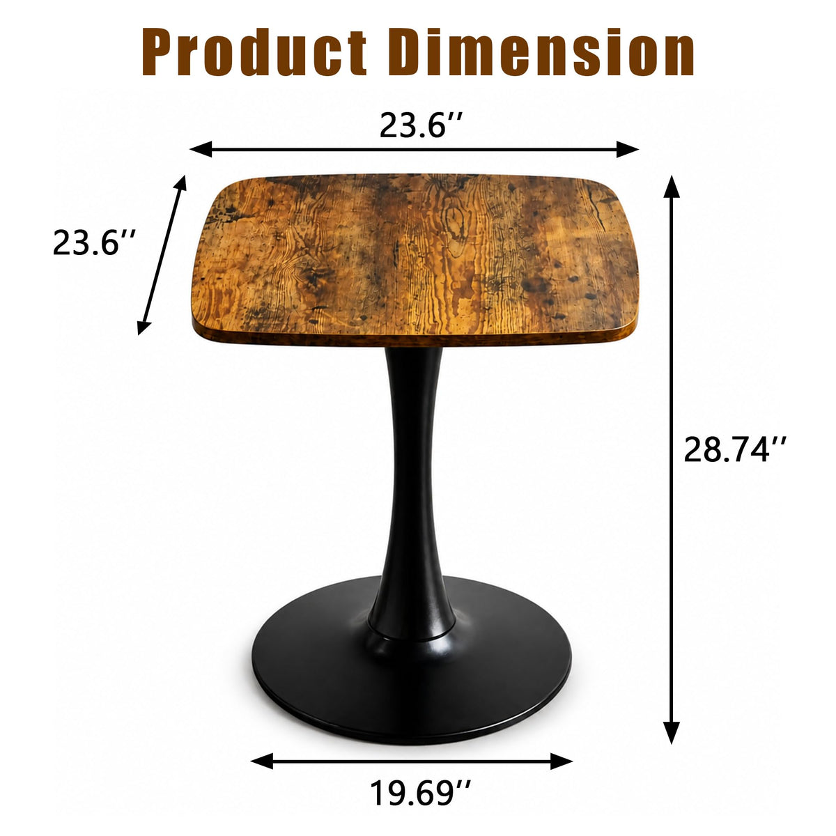 24" Square Dining Table for 2 P263997
