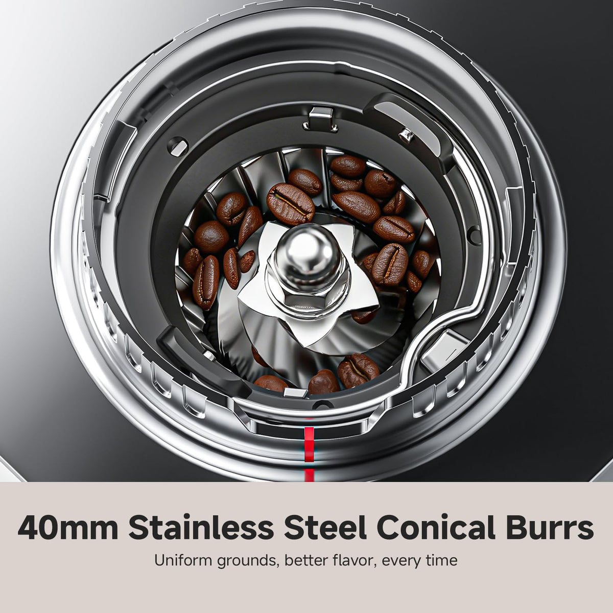 Conical Burr Coffee Grinder with 45 Grind Settings C613