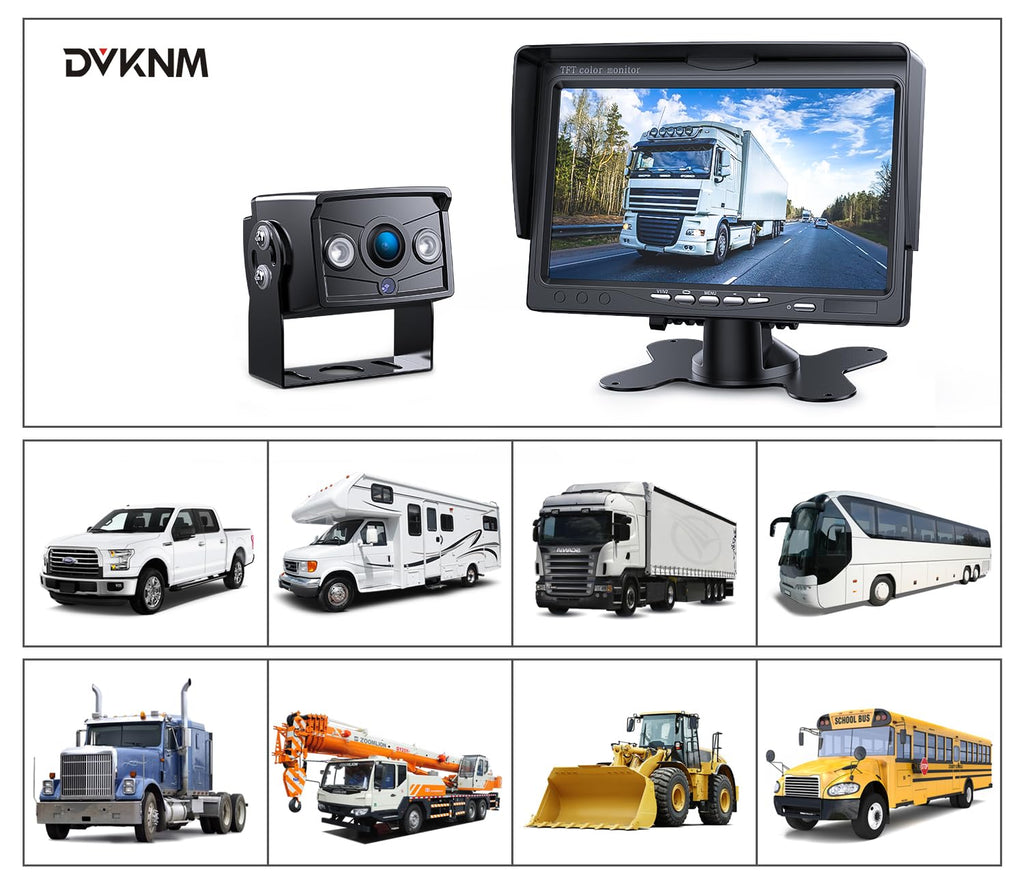 Wired RV Backup Camera with 7" 1080P IPS Monitor U492