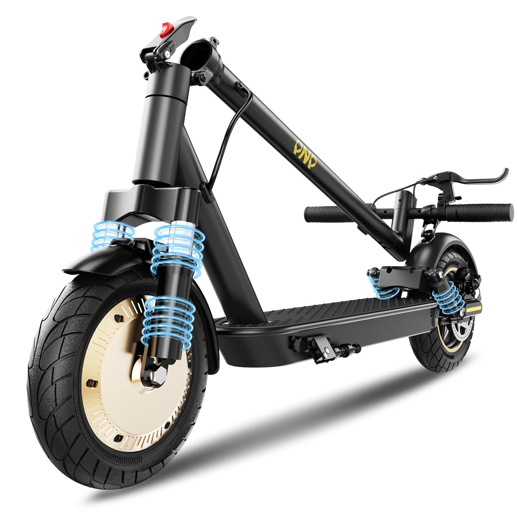 Electric Scooter with Solid Tires, Dual Suspension, Folding R5970
