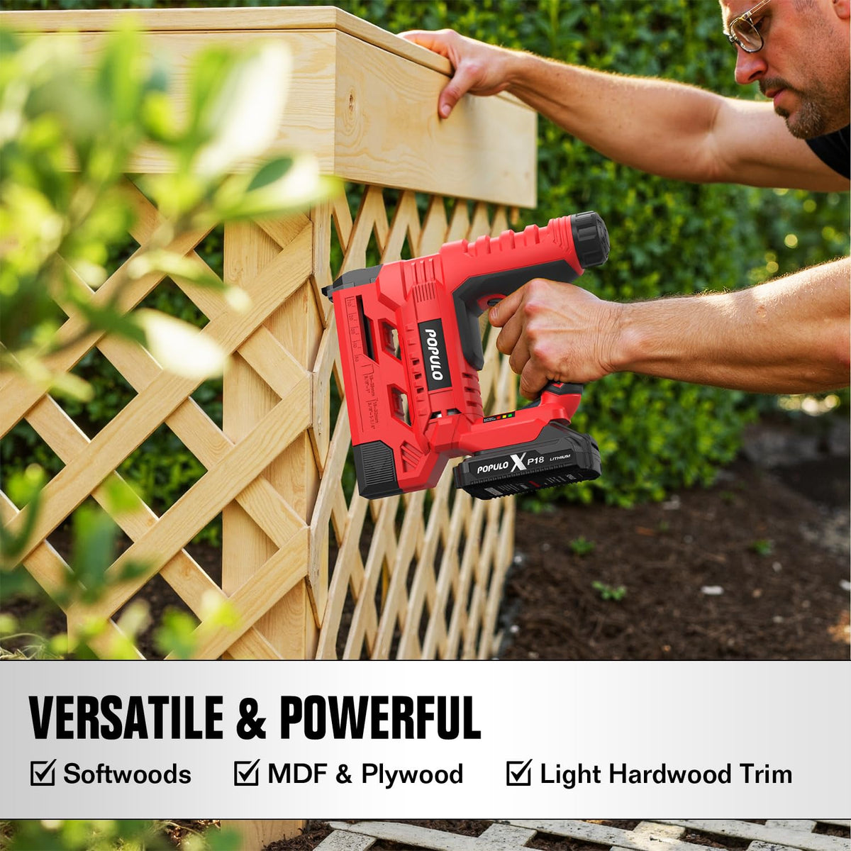 20V Cordless 18 Gauge 2 In 1 Brad Nailer Stapler I93343