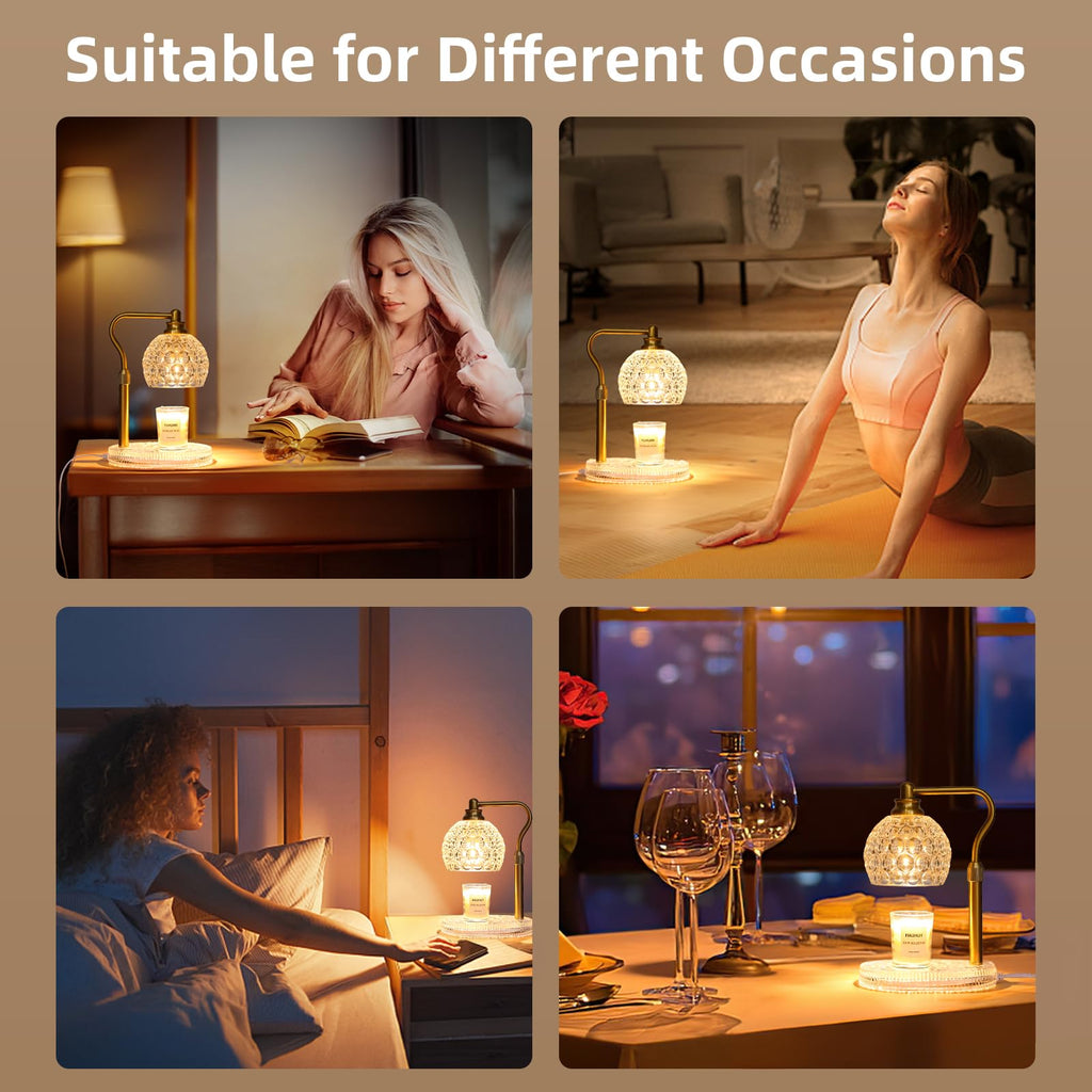 Candle Warmer Lamp with Timer & Dimmer, Height Adjustable G535