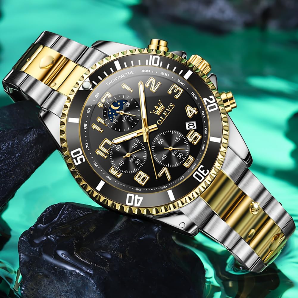 Mens Stainless Steel Waterproof Analog Watch X968539