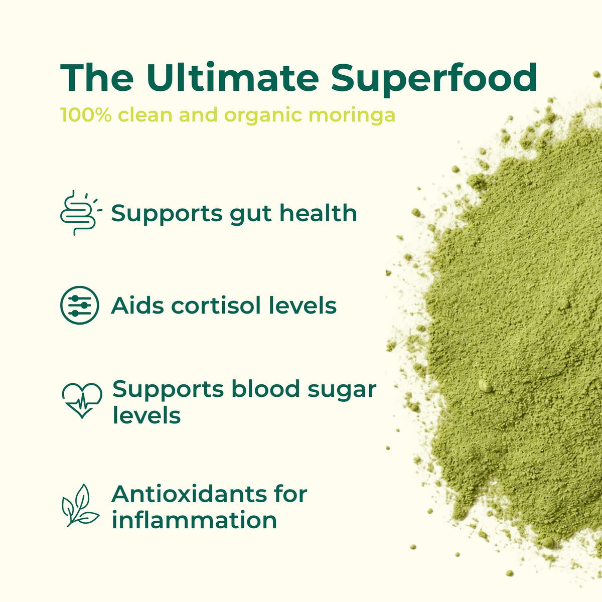 Pure Organic Moringa Leaf Capsules 60ct N577