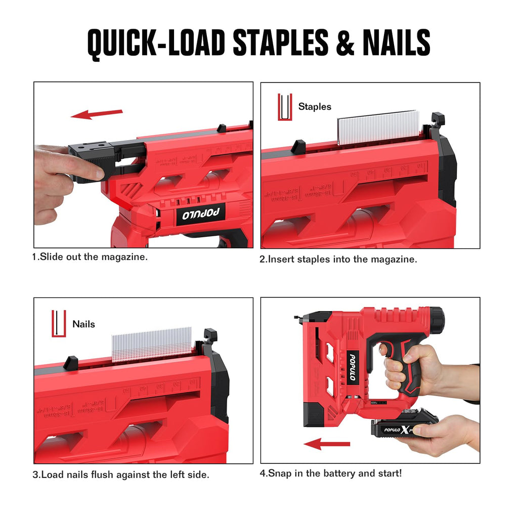 20V Cordless 18 Gauge 2 In 1 Brad Nailer Stapler I93343