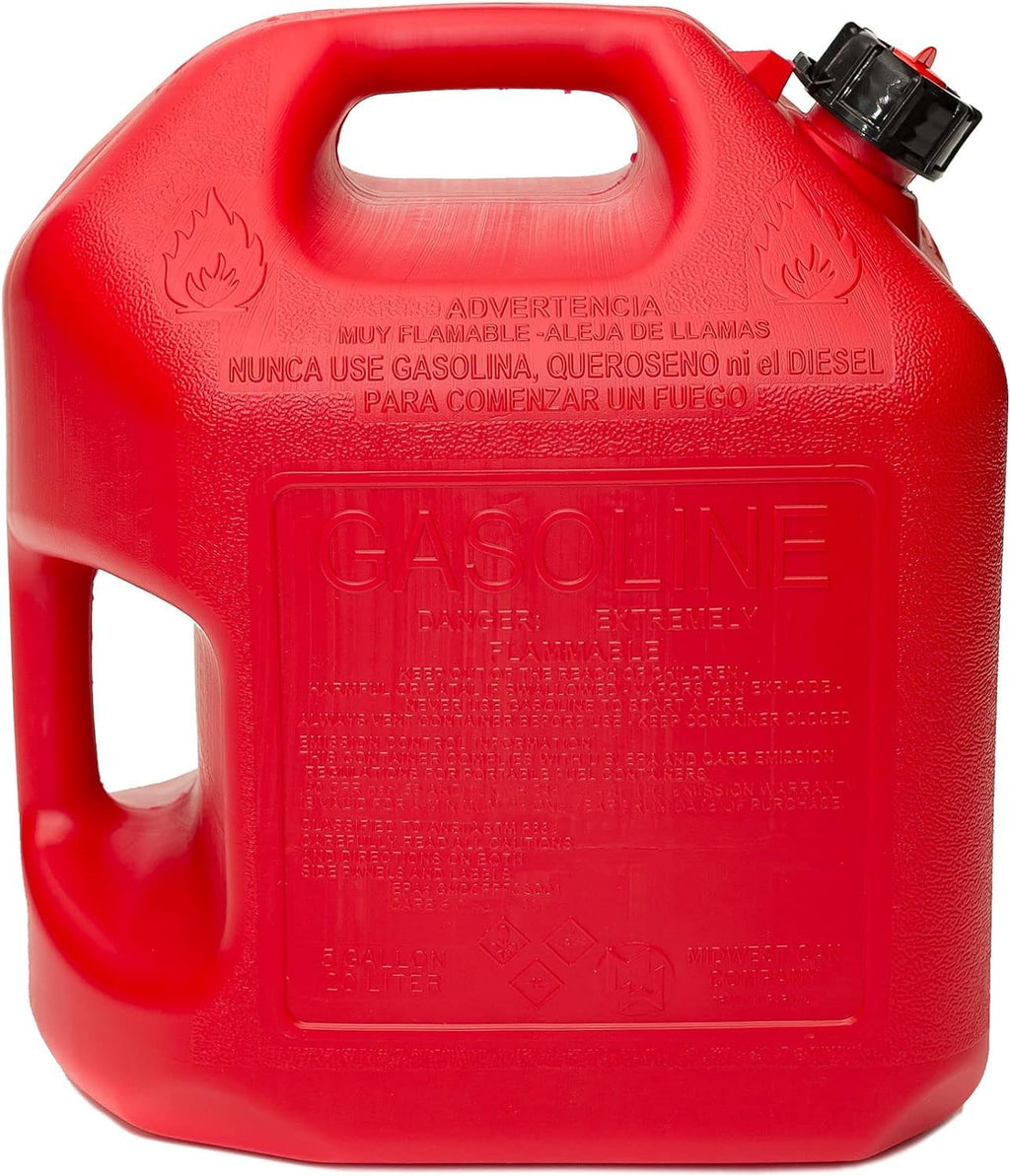 5 Gallon Gas Can Fuel Container with Spout 2 Pack L5954