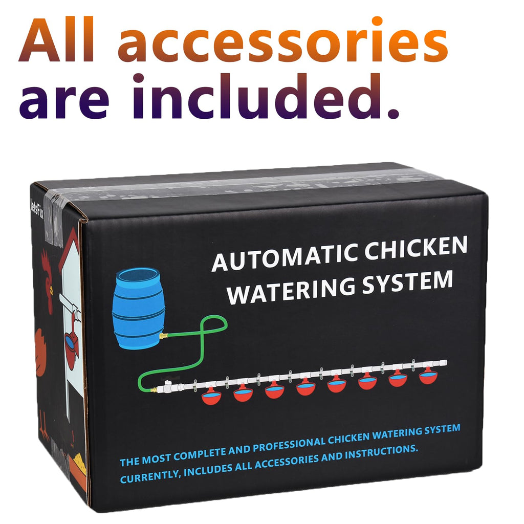 Automatic Chicken Watering System with PVC Pipe K402760