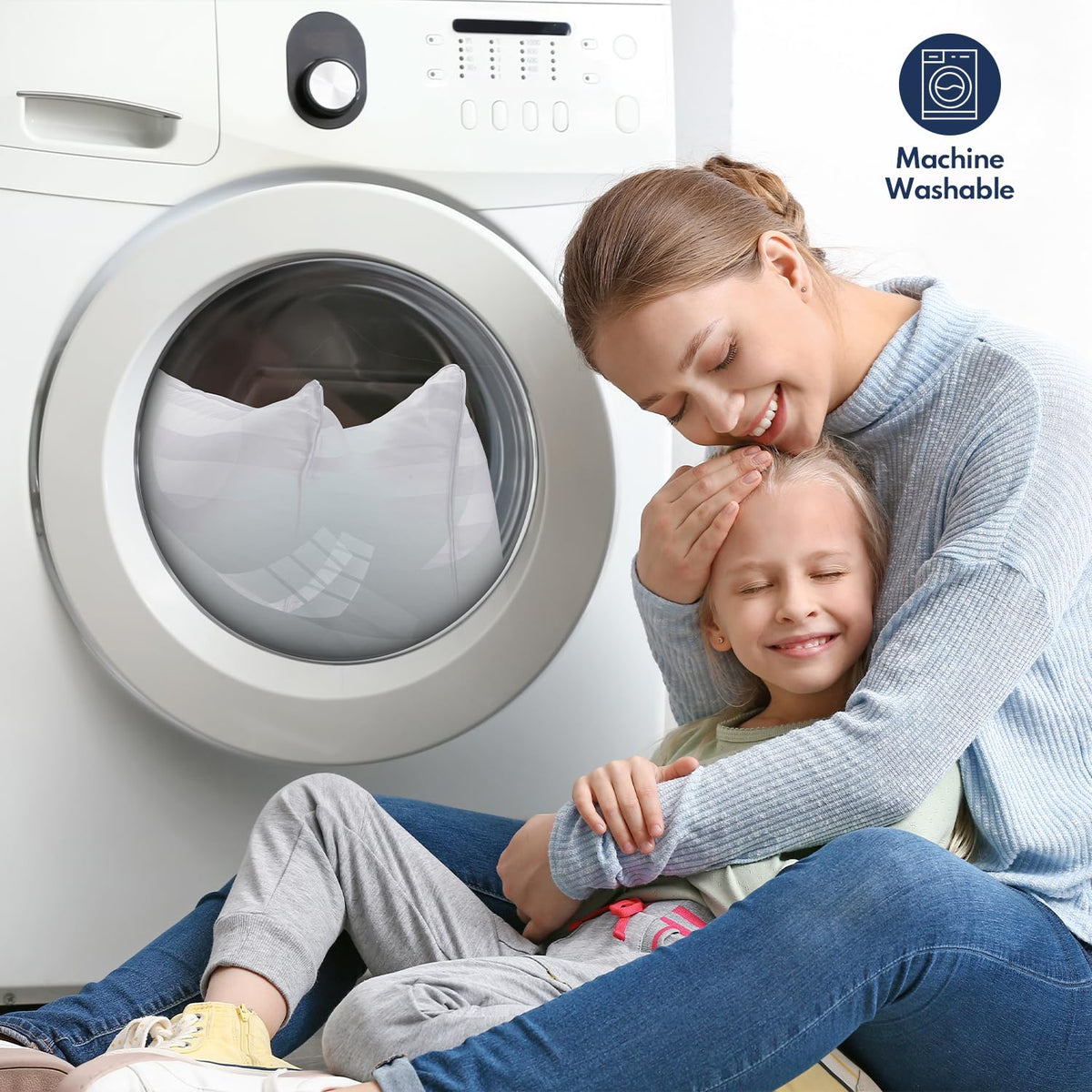 King Pillows Set of 2 Cooling Down Alternative Medium Firm T3880