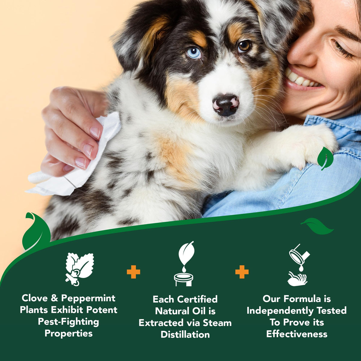 Plant-Based Flea & Tick Wipes 50 Count K53595