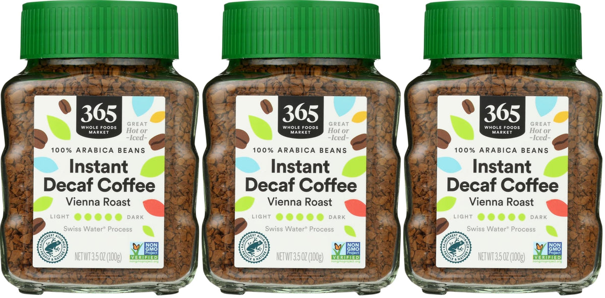 Decaf Instant Coffee 3.5 Ounce Pack of 3 D519