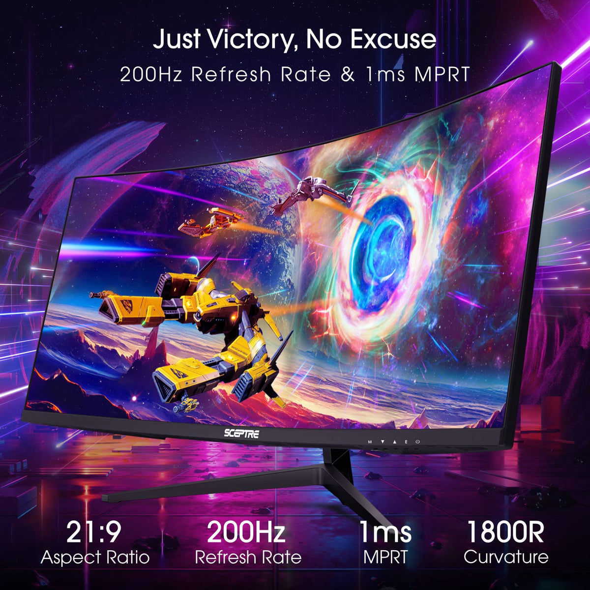 30-inch Curved Ultra Wide Gaming Monitor 200Hz Y562