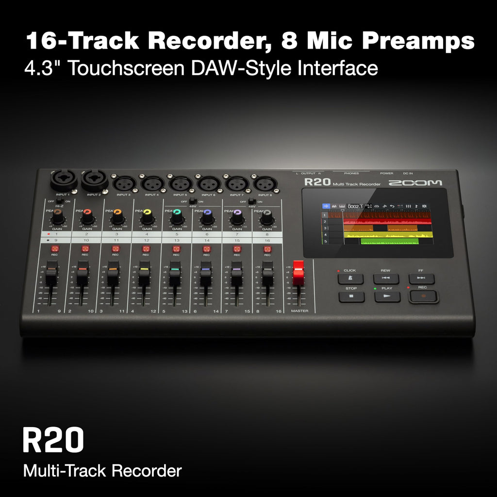 16 Tracks 6 XLR Inputs Tabletop Recorder V55736