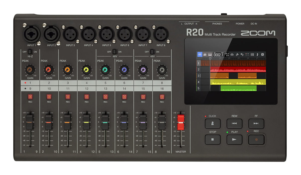 16 Tracks 6 XLR Inputs Tabletop Recorder V55736