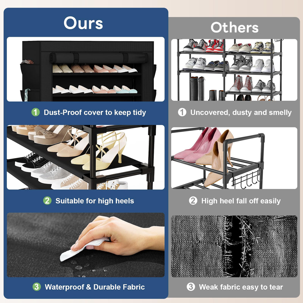 Shoe Rack with Cover K1097