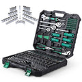 213 Piece SAE and Metric Mechanic Tool Set with Storage Case F698