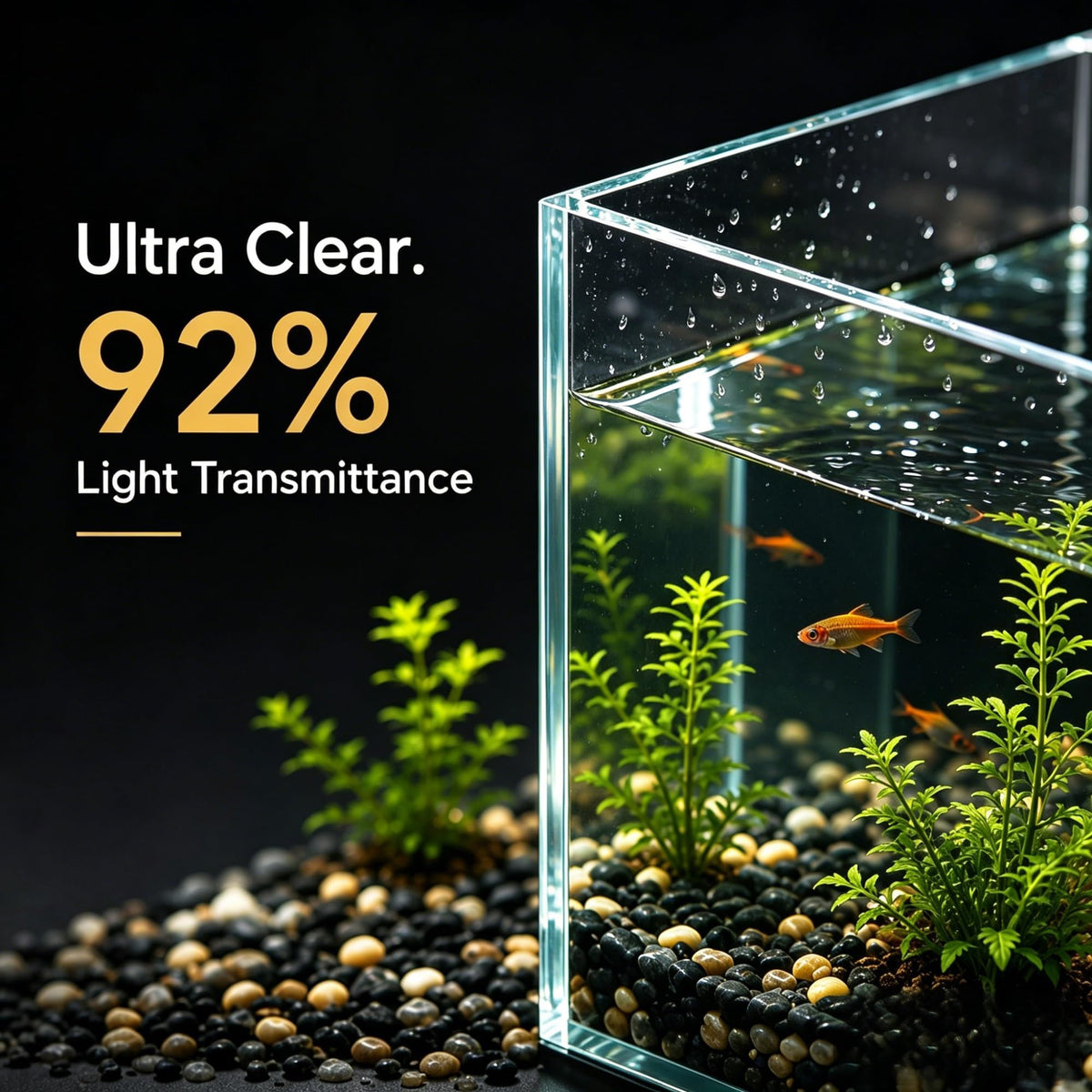 2 Gallon Fish Tank with Light and Filter U128599