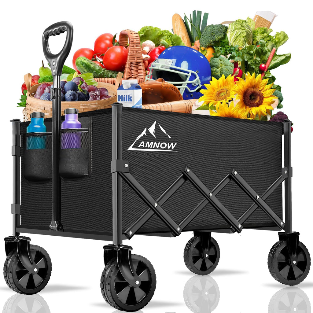 100L Collapsible Wagon Cart with All Terrain Wheels L3581
