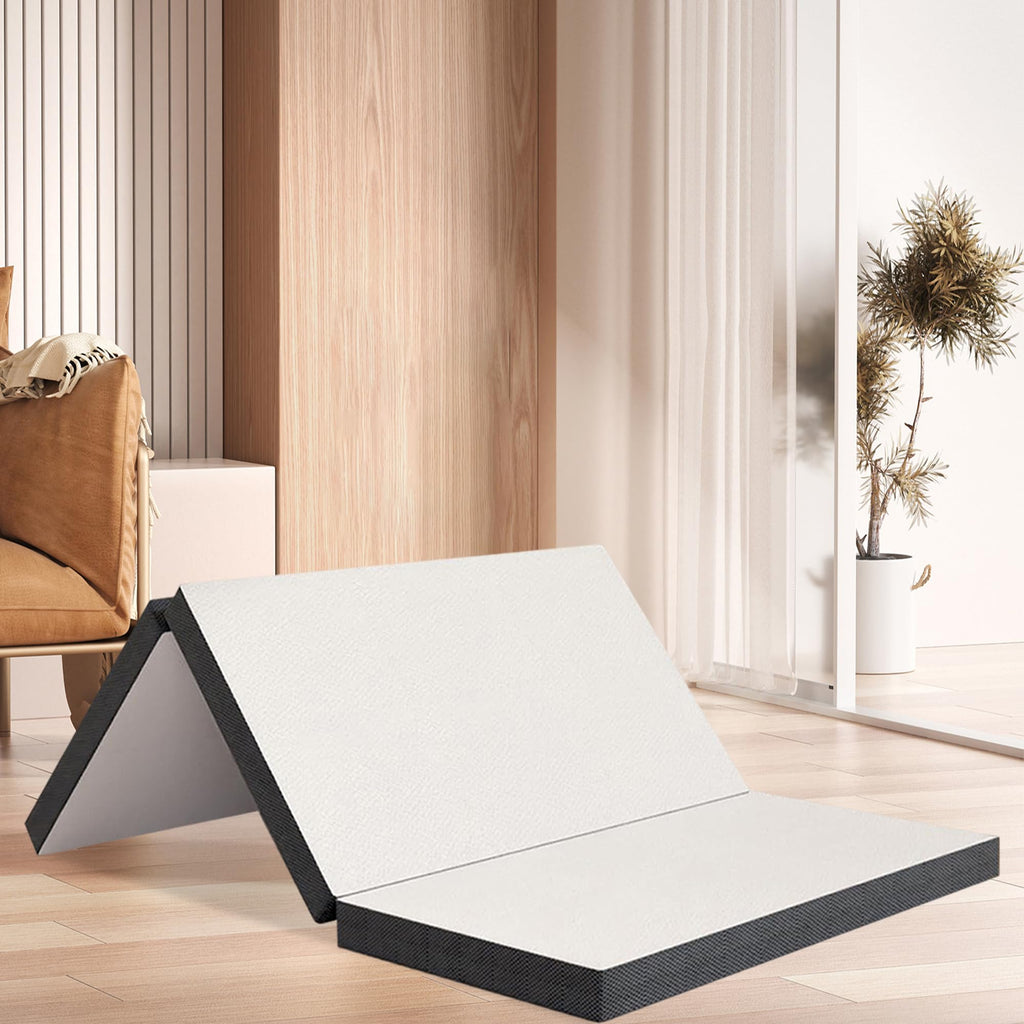 Memory Foam Folding Mattress Full 3 Inch Trifold with Washable Cover M208691