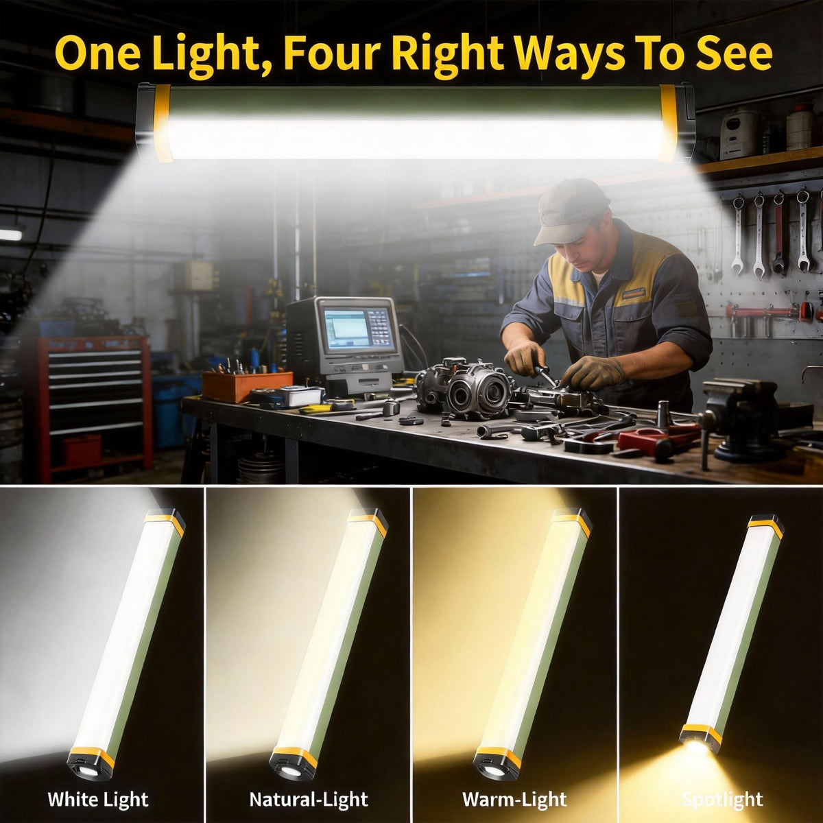 7000LM Magnetic Rechargeable LED Work Light X799410