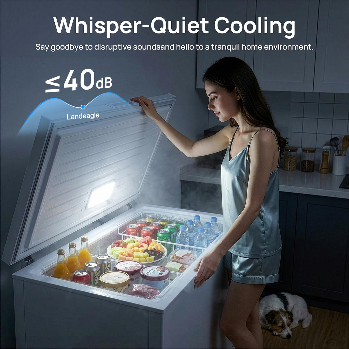 5.1 Cu.Ft Chest Freezer with 2 Removable Baskets E416