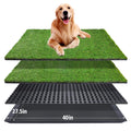 Dog Grass Pad with Tray 40''X27.5'' Artificial Turf Potty I699