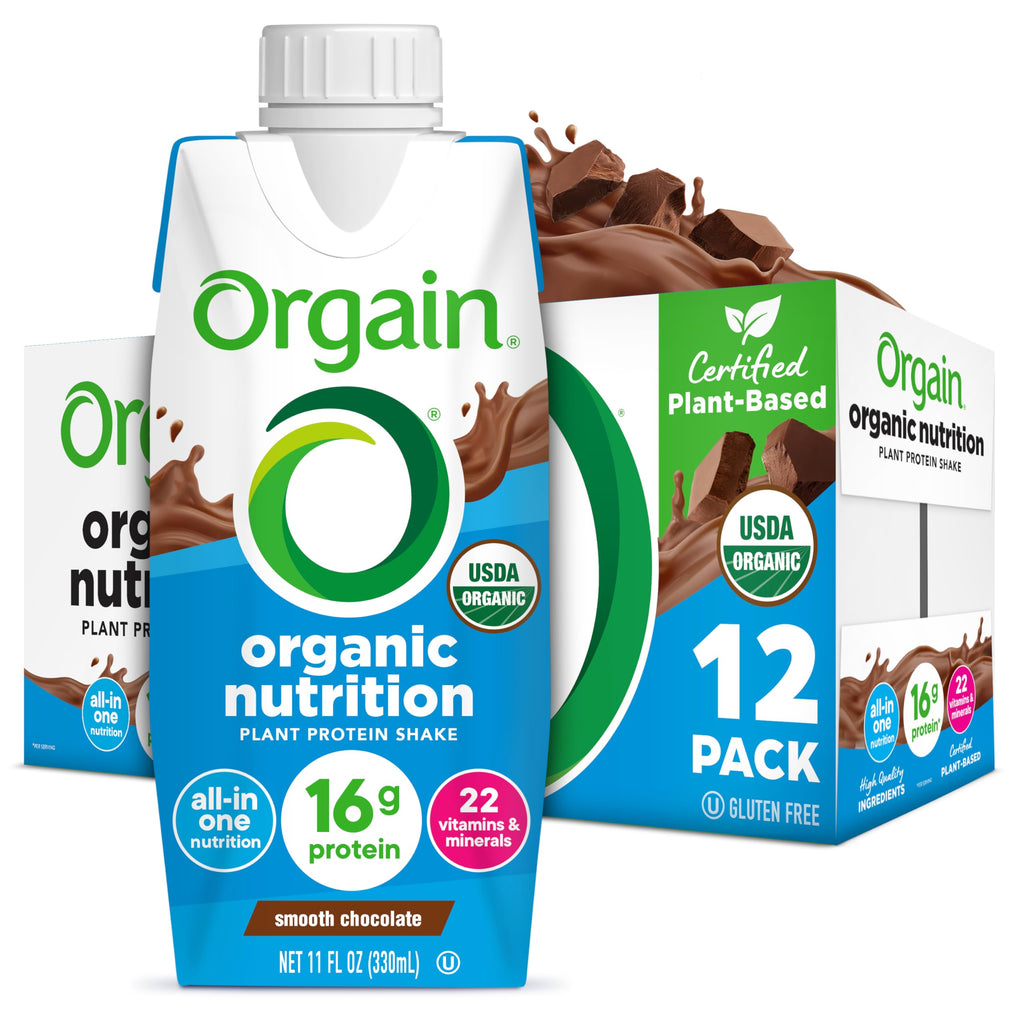 Organic Vegan 16g Protein Shake, Chocolate, 11 oz, 12pk E811521