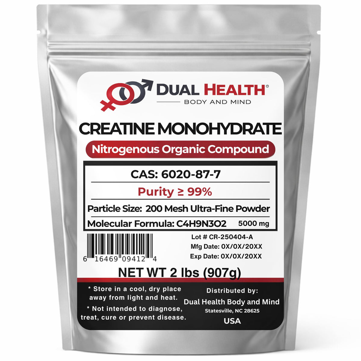 Pure Micronized Creatine Monohydrate Powder 2 lbs R18476