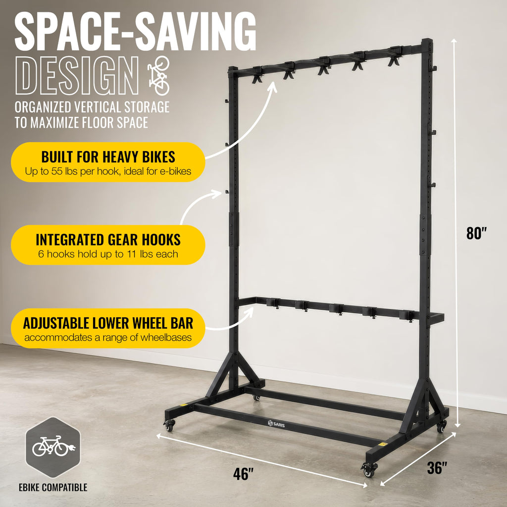 Freestanding 5-Bike Rack H517